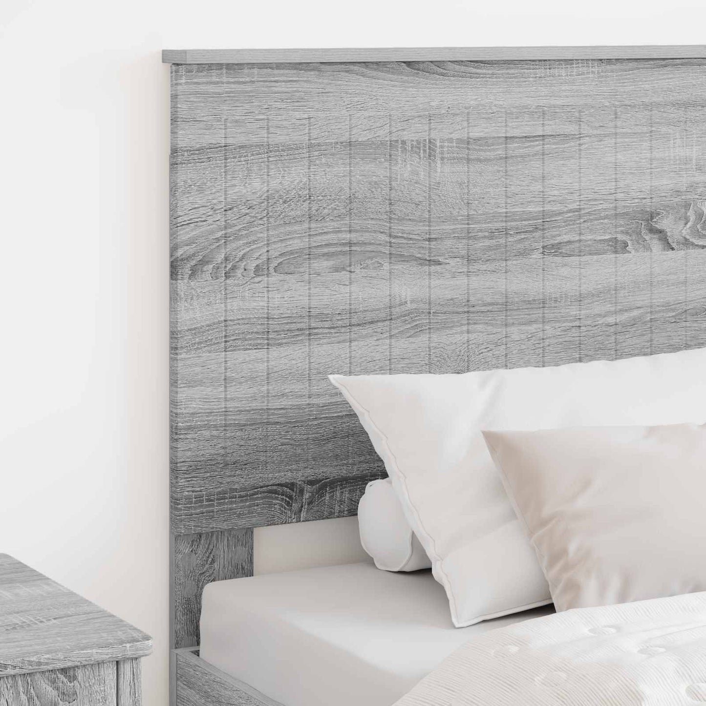 Headboard with Headboard Grey Sonoma 90 cm Engineered wood