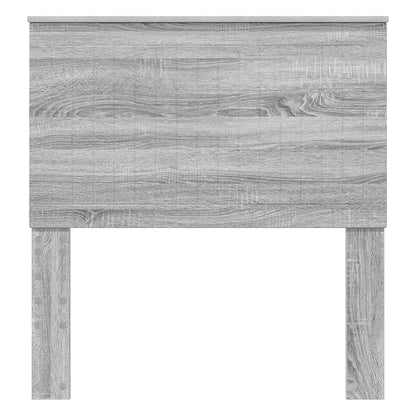 Headboard with Headboard Grey Sonoma 90 cm Engineered wood