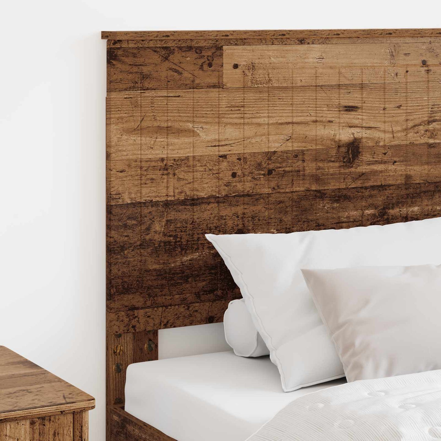 Headboard with Headboard Old Wood 90 cm Engineered wood