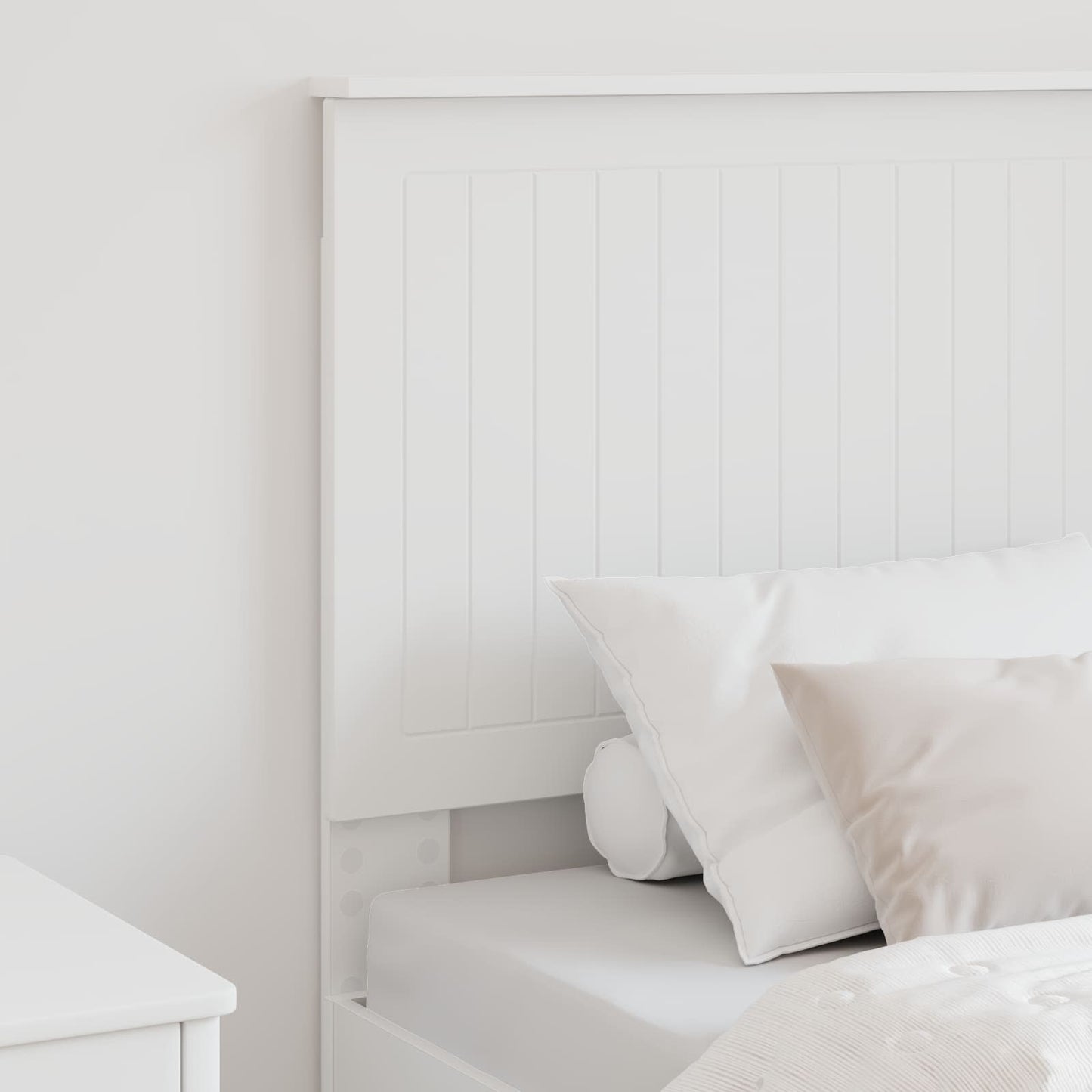 Headboard with Headboard White 80 cm Engineered wood