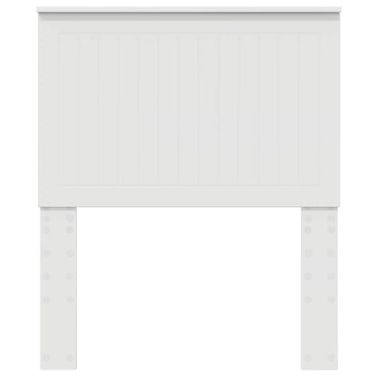 Headboard with Headboard White 80 cm Engineered wood