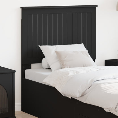 Headboard Black Engineered wood