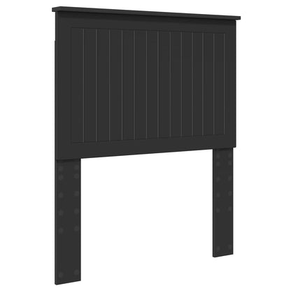 Headboard Black Engineered wood