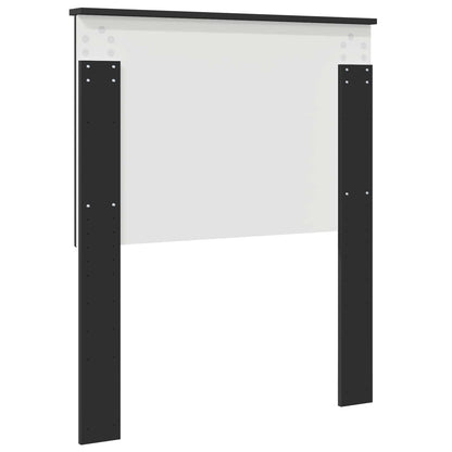 Headboard with Headboard Black Oak 80 cm Engineered wood