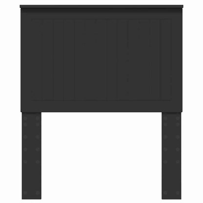 Headboard with Headboard Black Oak 80 cm Engineered wood