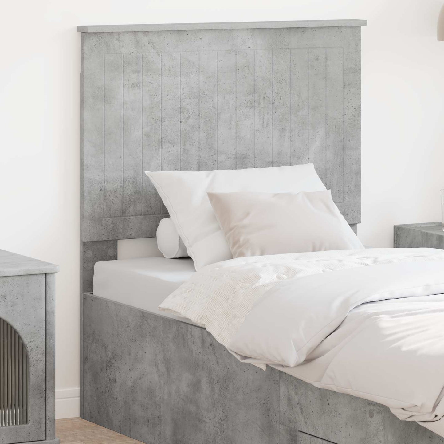 Headboard Concrete Grey Engineered wood