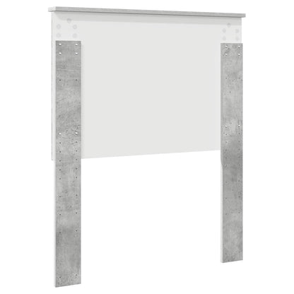Headboard with Headboard Concrete Grey 80 cm Engineered wood