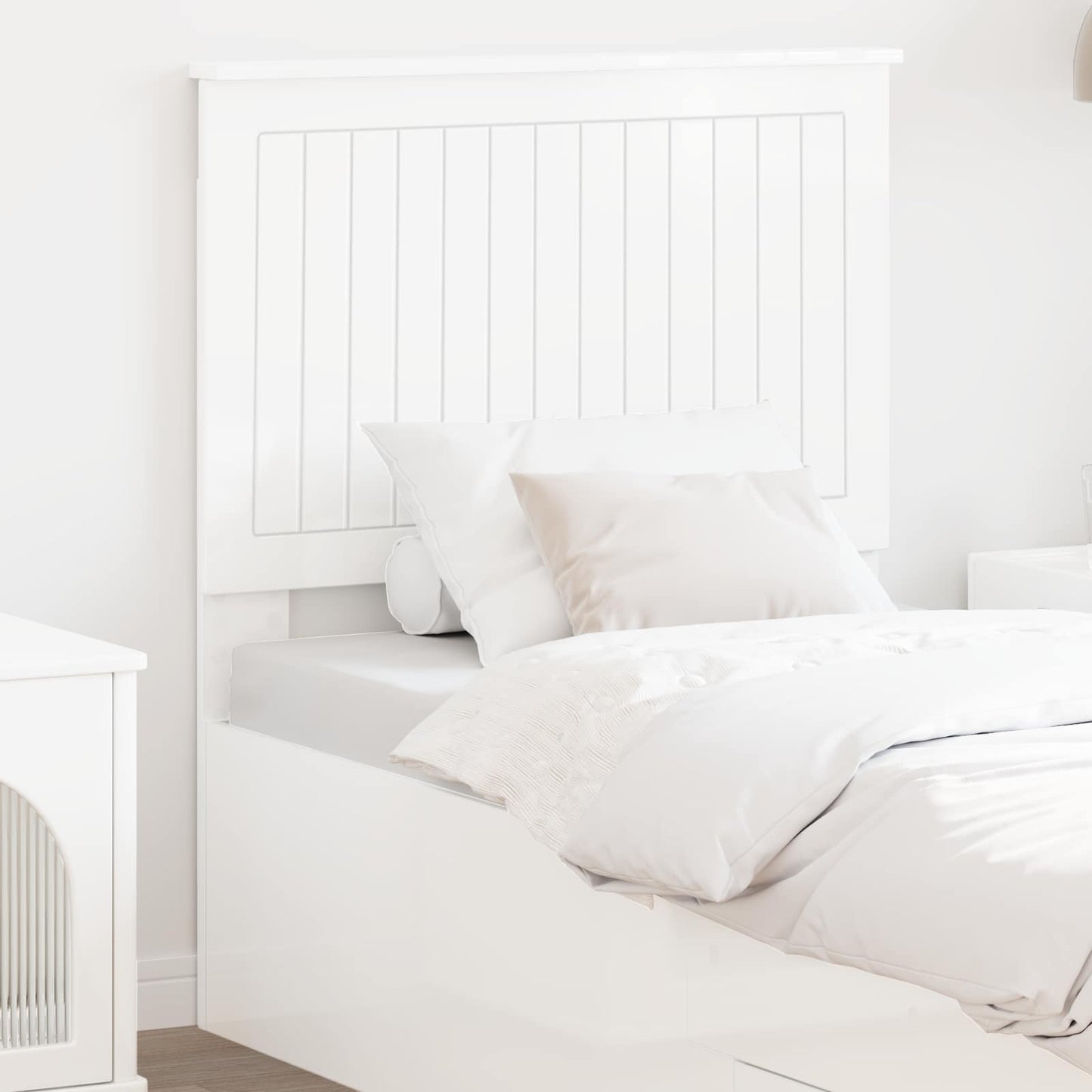 Headboard Gloss White Engineered wood