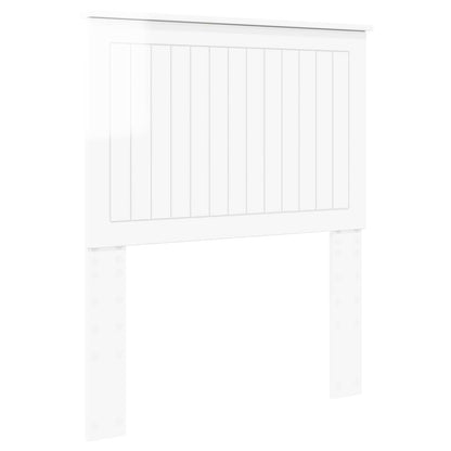 Headboard High Gloss White Engineered wood