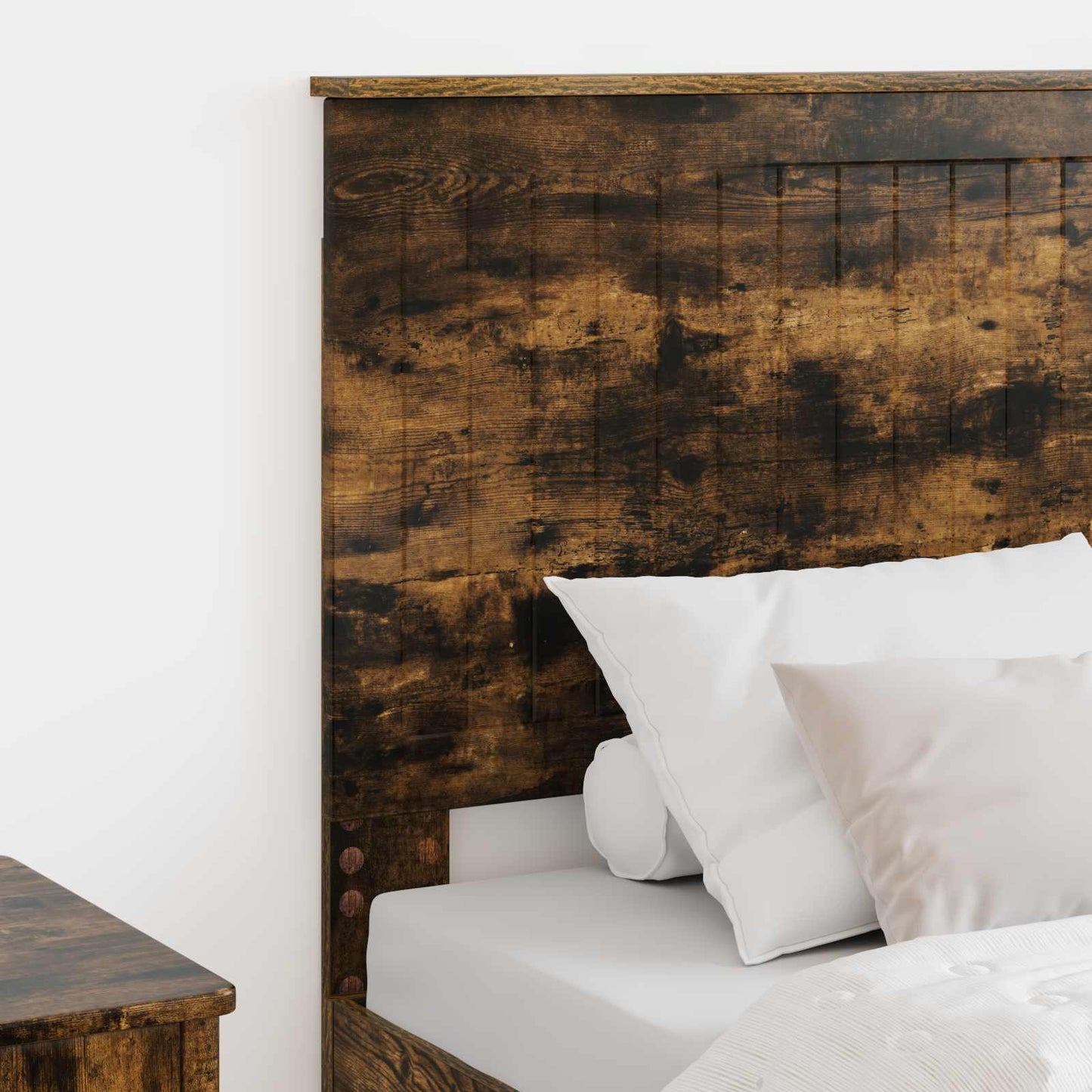 Headboard with Headboard Smoked Oak 80 cm Engineered wood