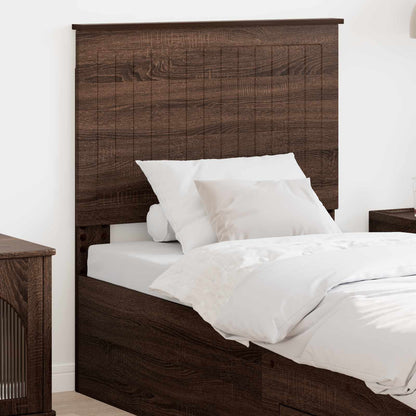 Headboard with Headboard Brown Oak 80 cm Engineered wood