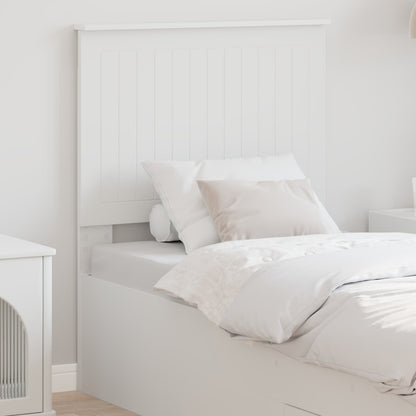 Headboard with Headboard White 75 cm Engineered wood