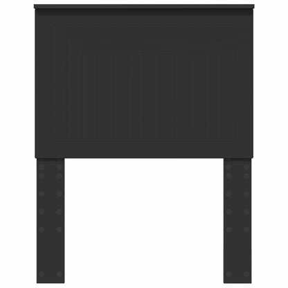 Headboard with Headboard Black Oak 75 cm Engineered wood