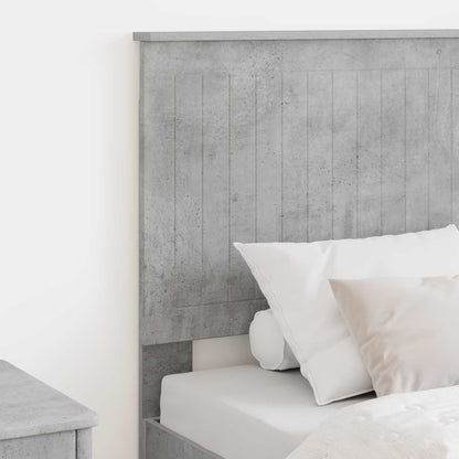 Headboard with Headboard Concrete Grey 75 cm Engineered wood