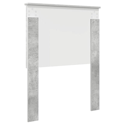 Headboard with Headboard Concrete Grey 75 cm Engineered wood
