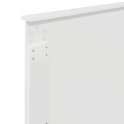 Headboard with Headboard Gloss White 75 cm Engineered wood