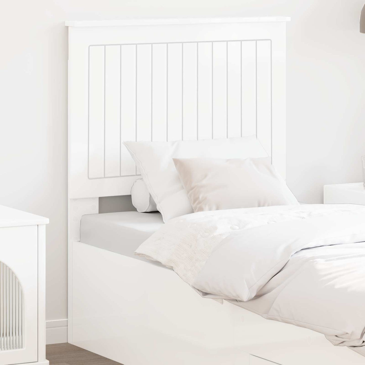 Headboard Gloss White Engineered wood