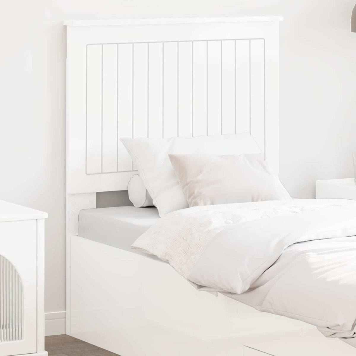 Headboard Gloss White Engineered wood