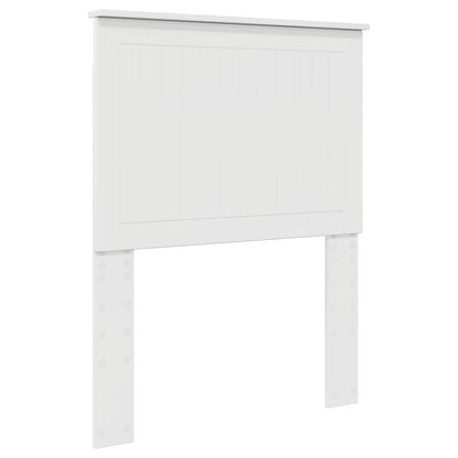 Headboard with Headboard Gloss White 75 cm Engineered wood