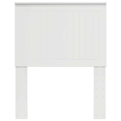 Headboard with Headboard Gloss White 75 cm Engineered wood