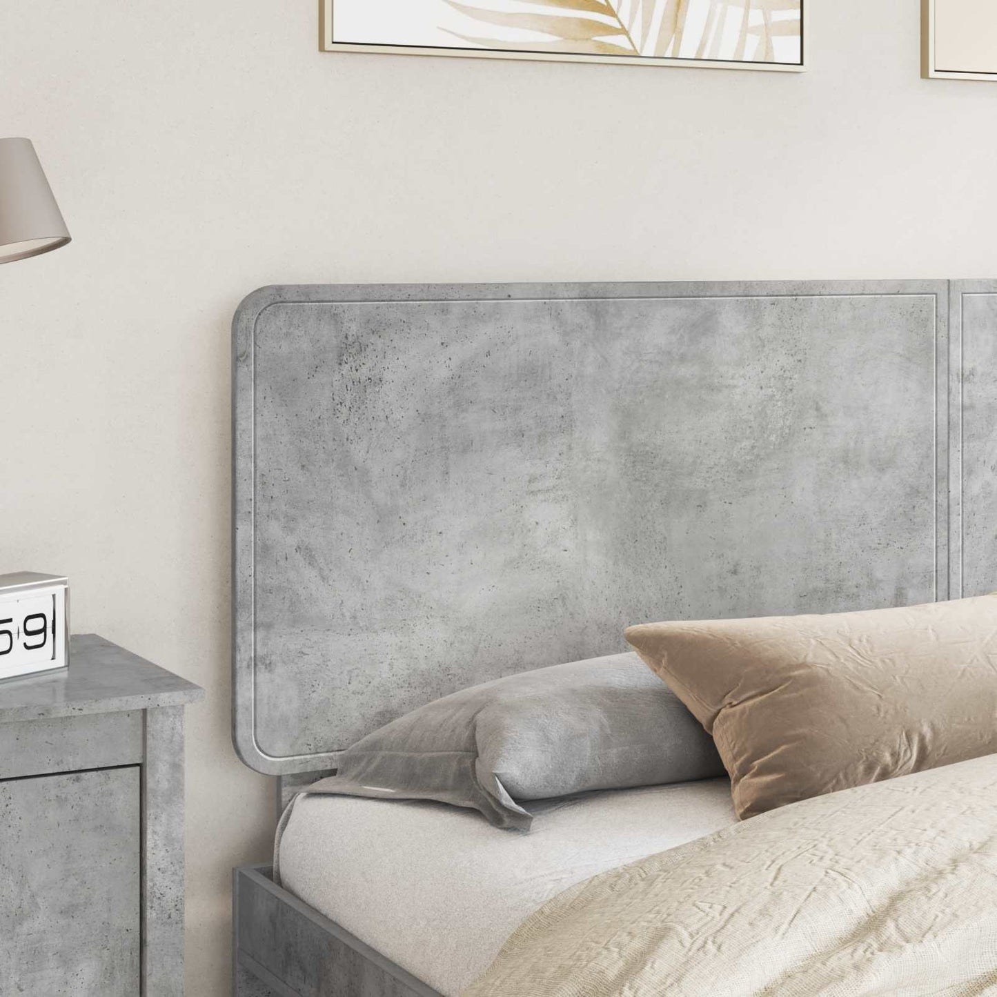 Headboard Concrete Grey Engineered wood