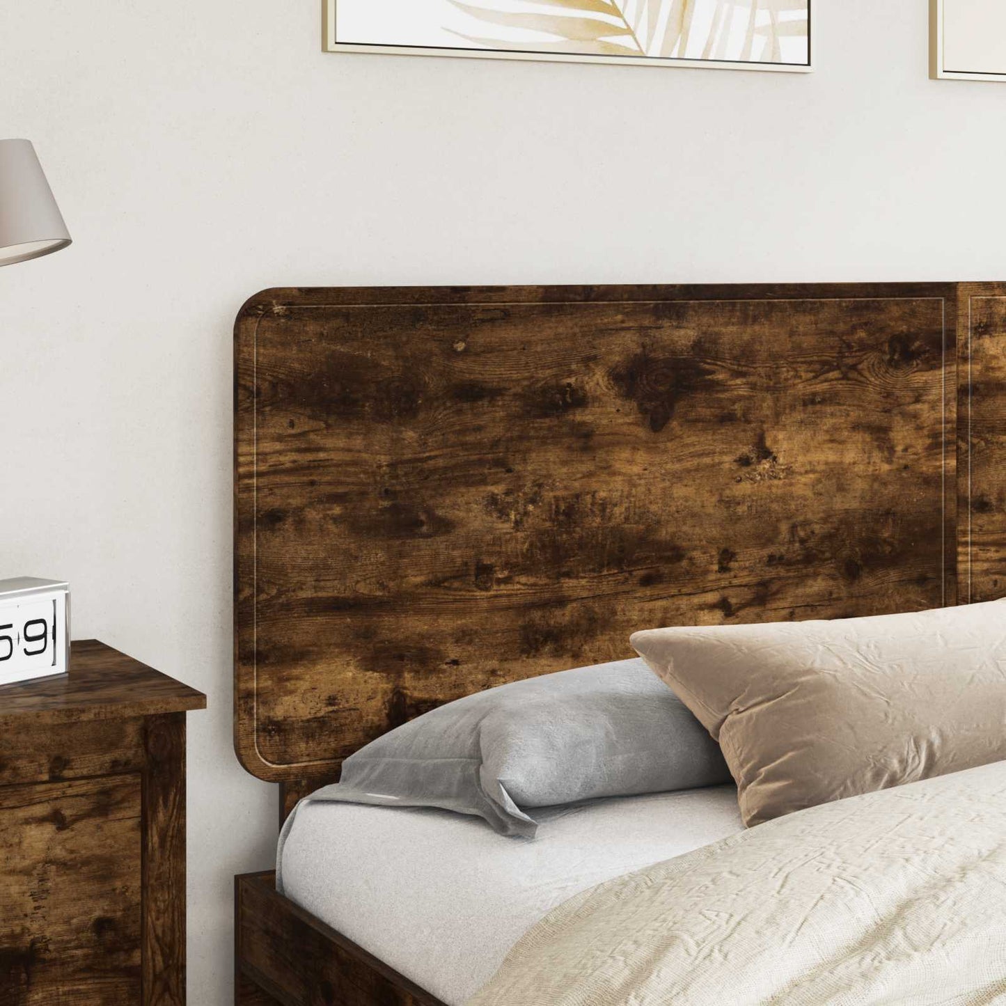 Headboard Smoked Oak Engineered wood