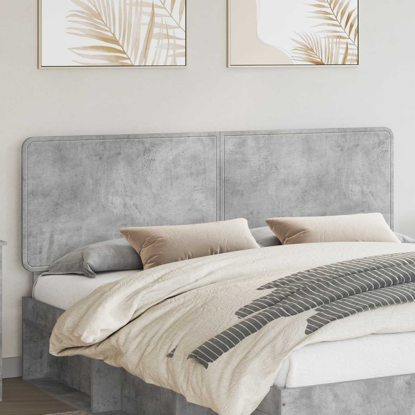 Headboard Concrete Grey Engineered wood