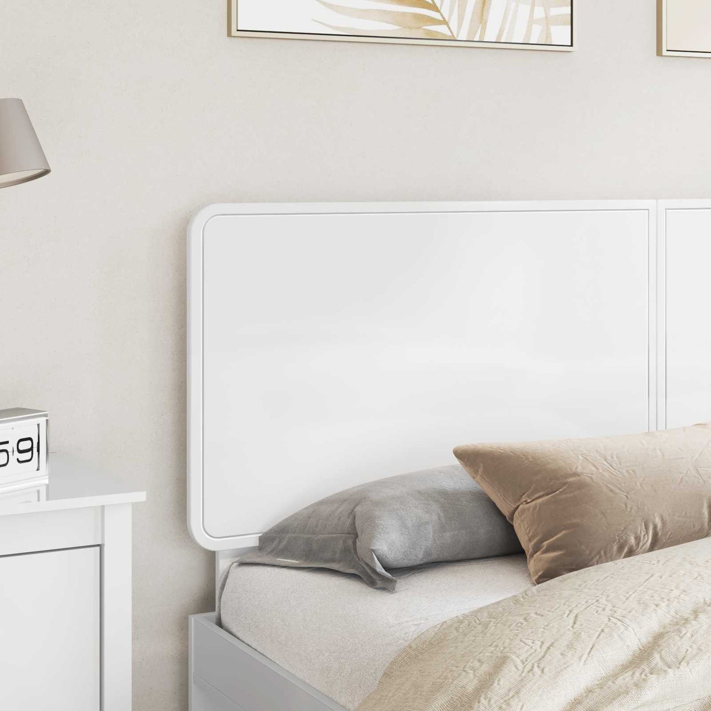 Headboard Gloss White Engineered wood