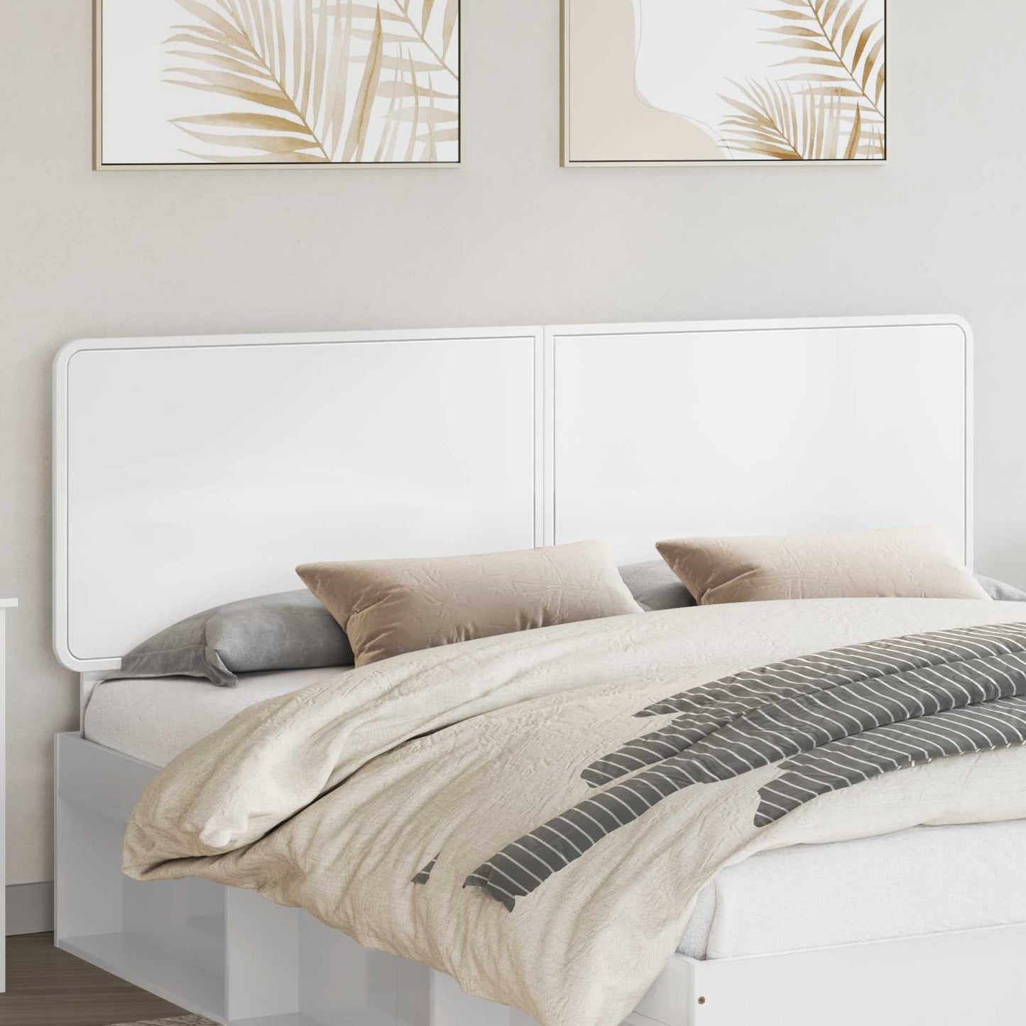 Headboard Gloss White Engineered wood