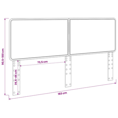 Headboard Grey Sonoma Engineered wood