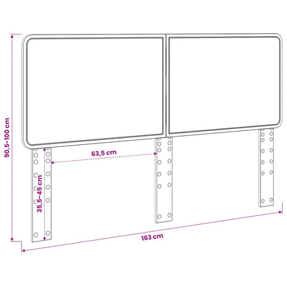 Headboard Sonoma Oak Engineered wood