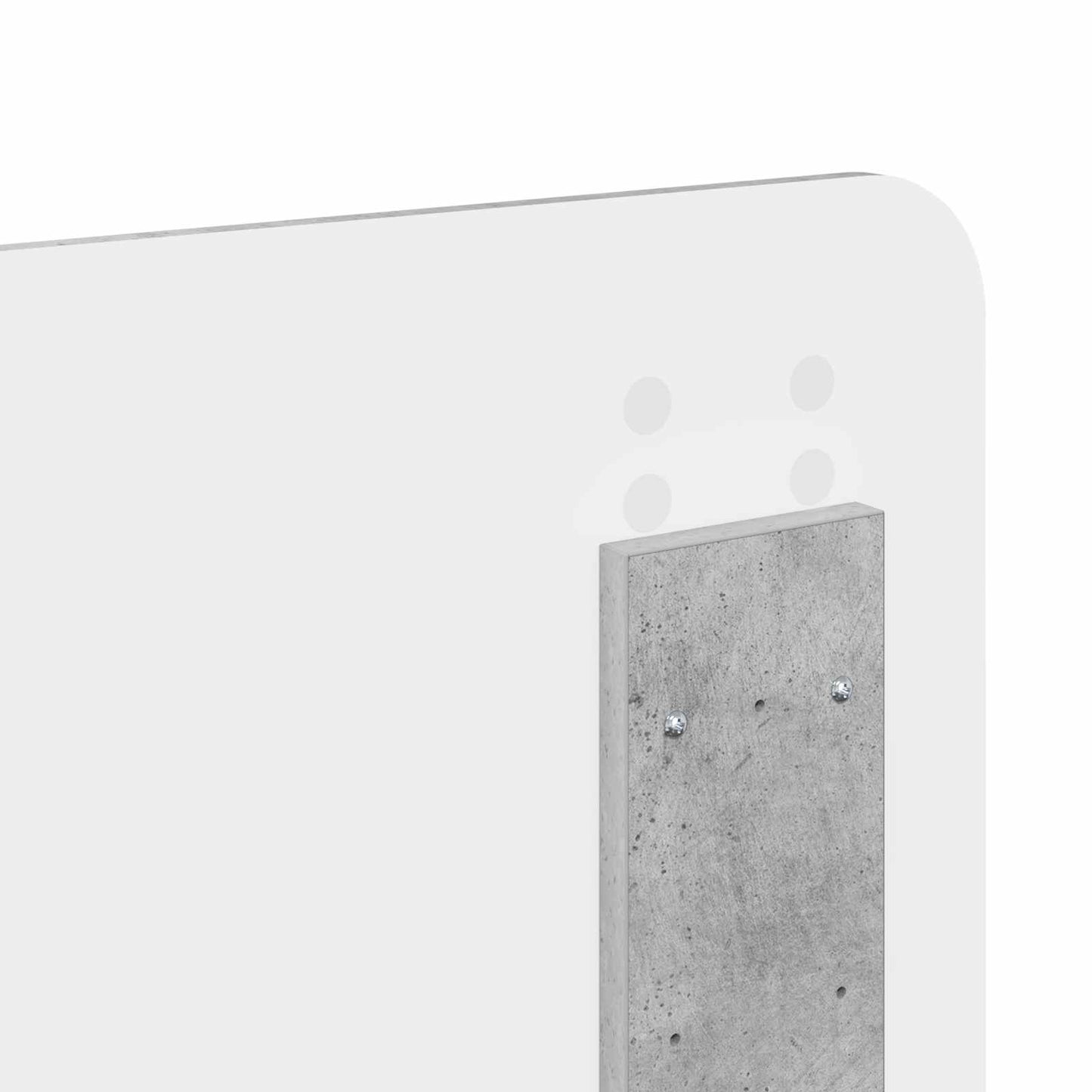 Headboard Concrete Grey Engineered wood