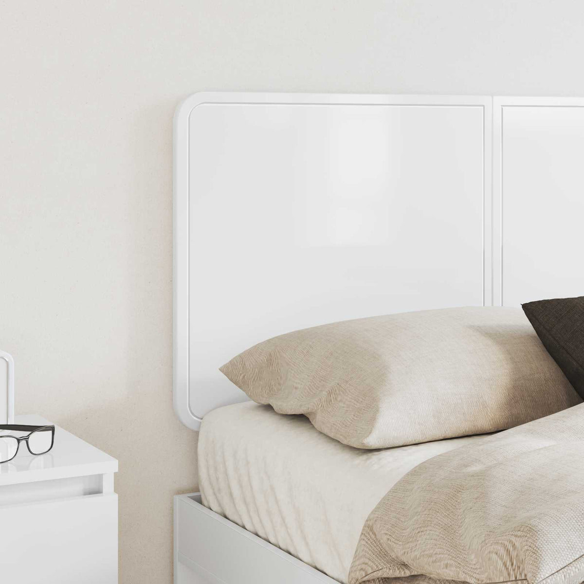 Headboard High Gloss White Engineered wood