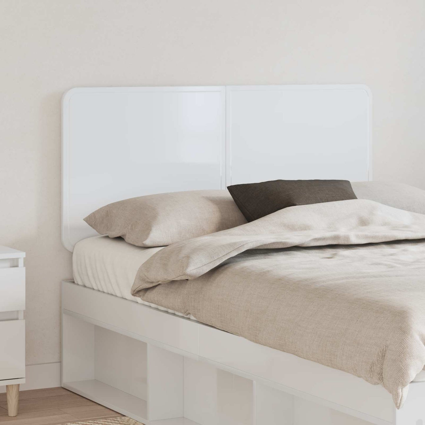 Headboard Gloss White Engineered wood