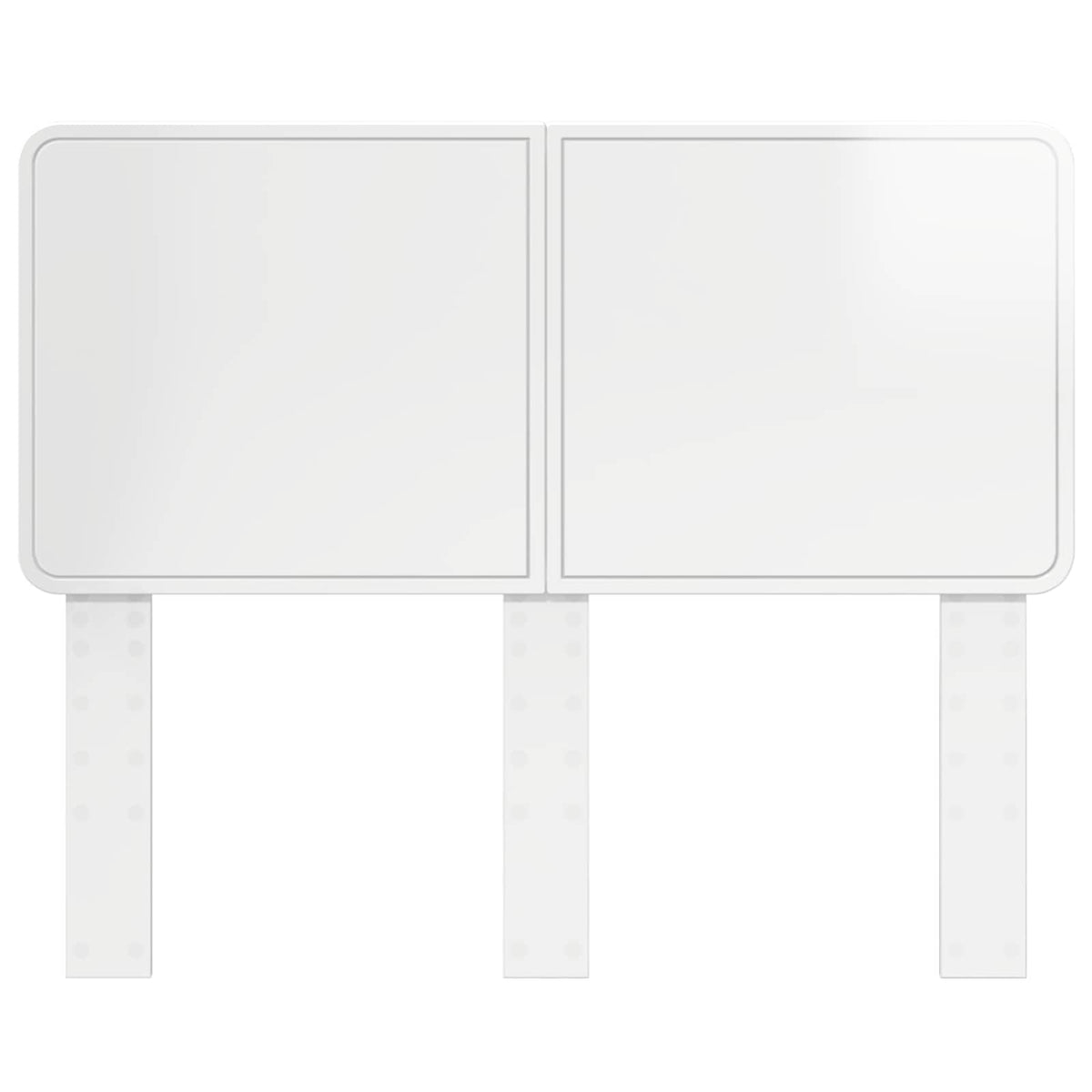 Headboard High Gloss White Engineered wood