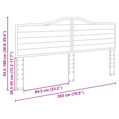 Headboard Brown Oak Engineered wood