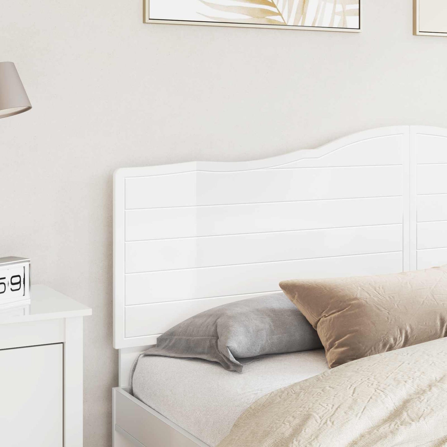 Headboard Gloss White Engineered wood