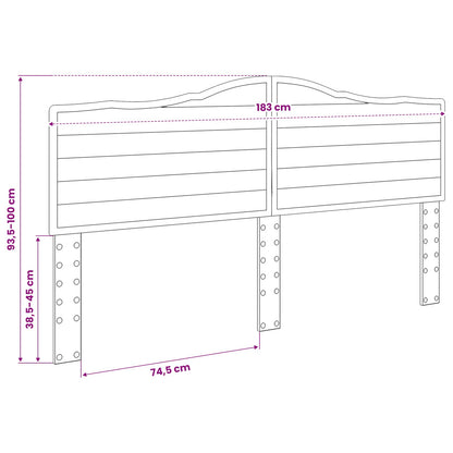 Headboard Grey Sonoma Engineered wood