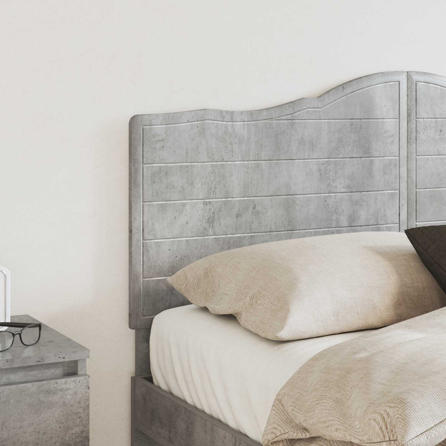 Headboard Concrete Grey Engineered wood