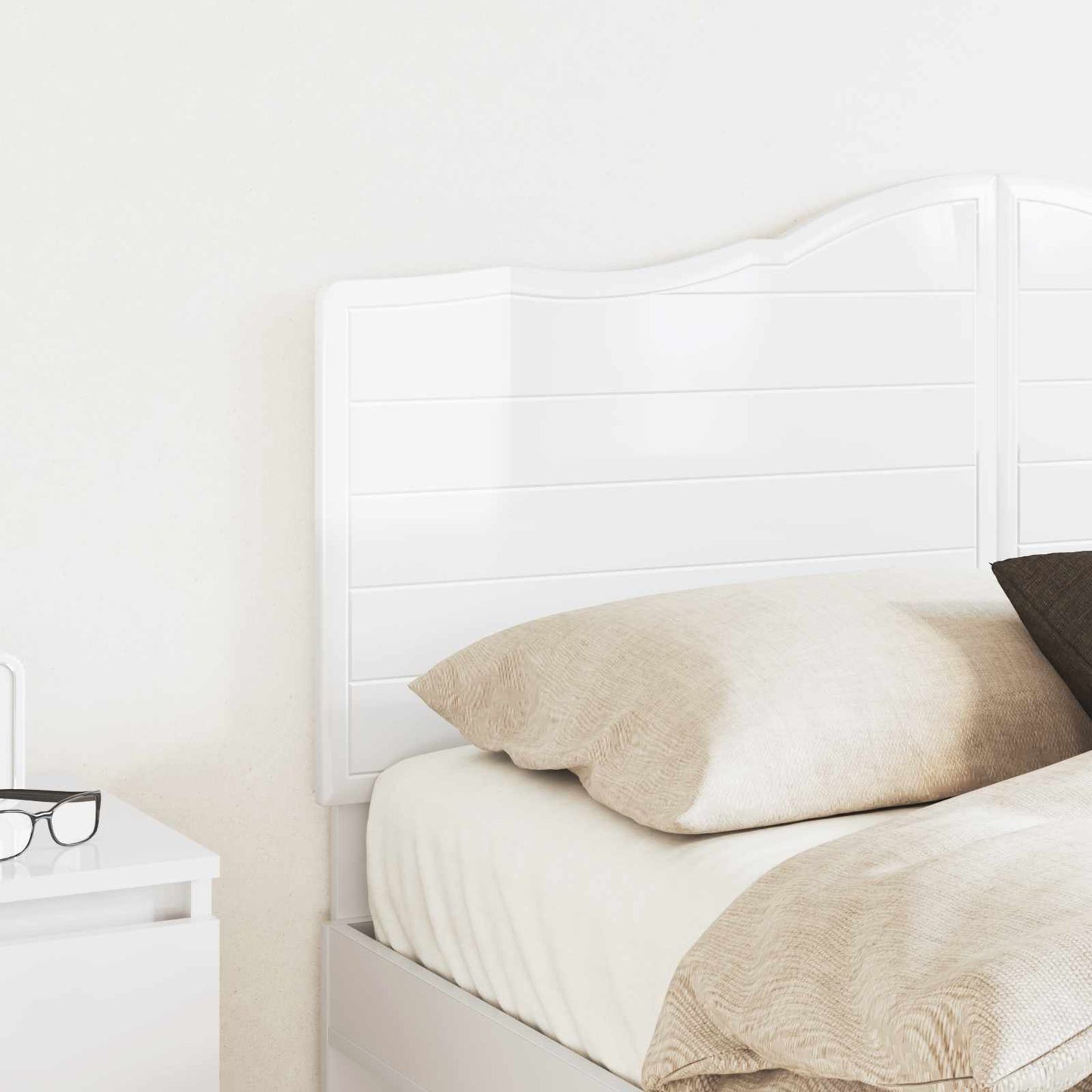 Headboard Gloss White Engineered wood