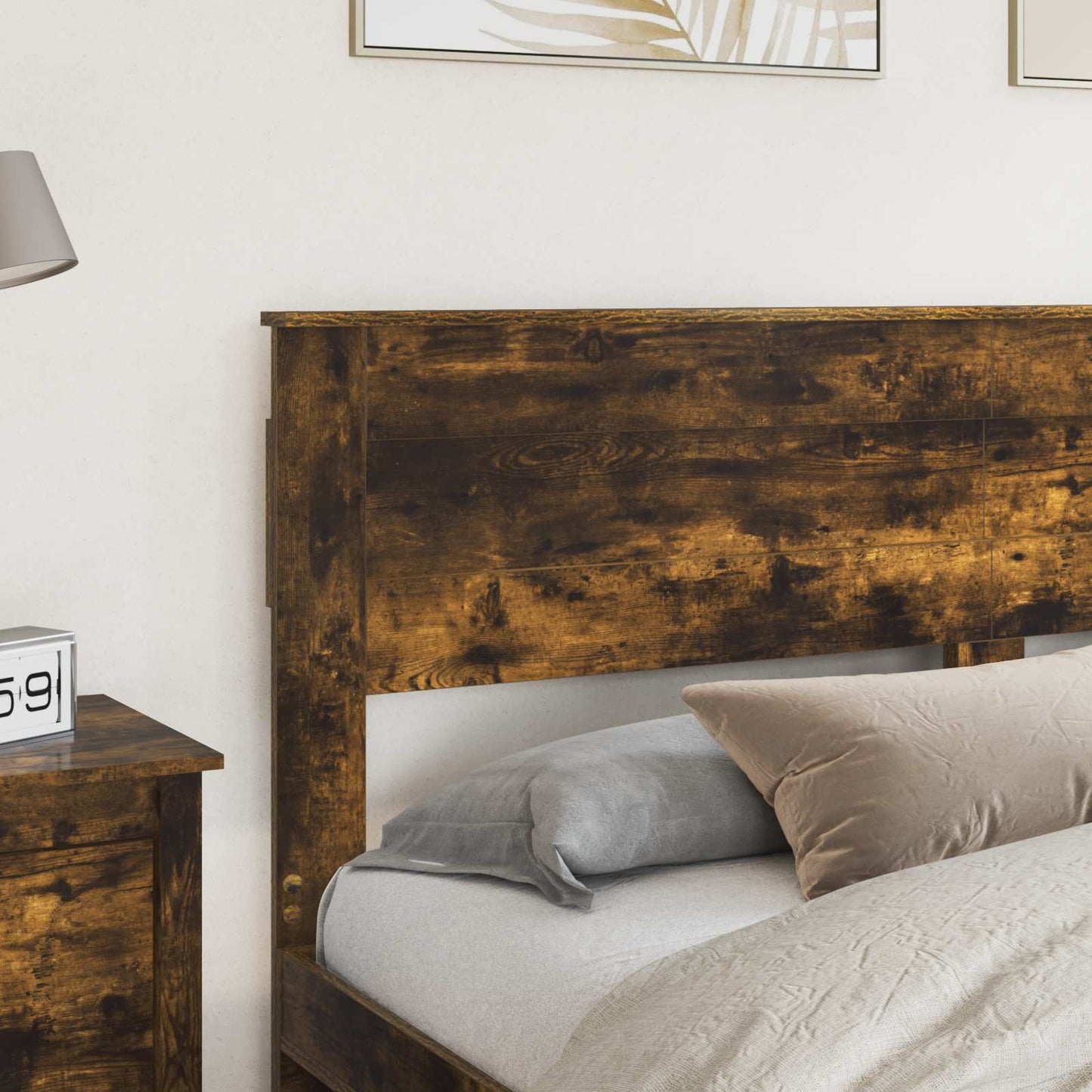 Headboard Smoked Oak Engineered wood