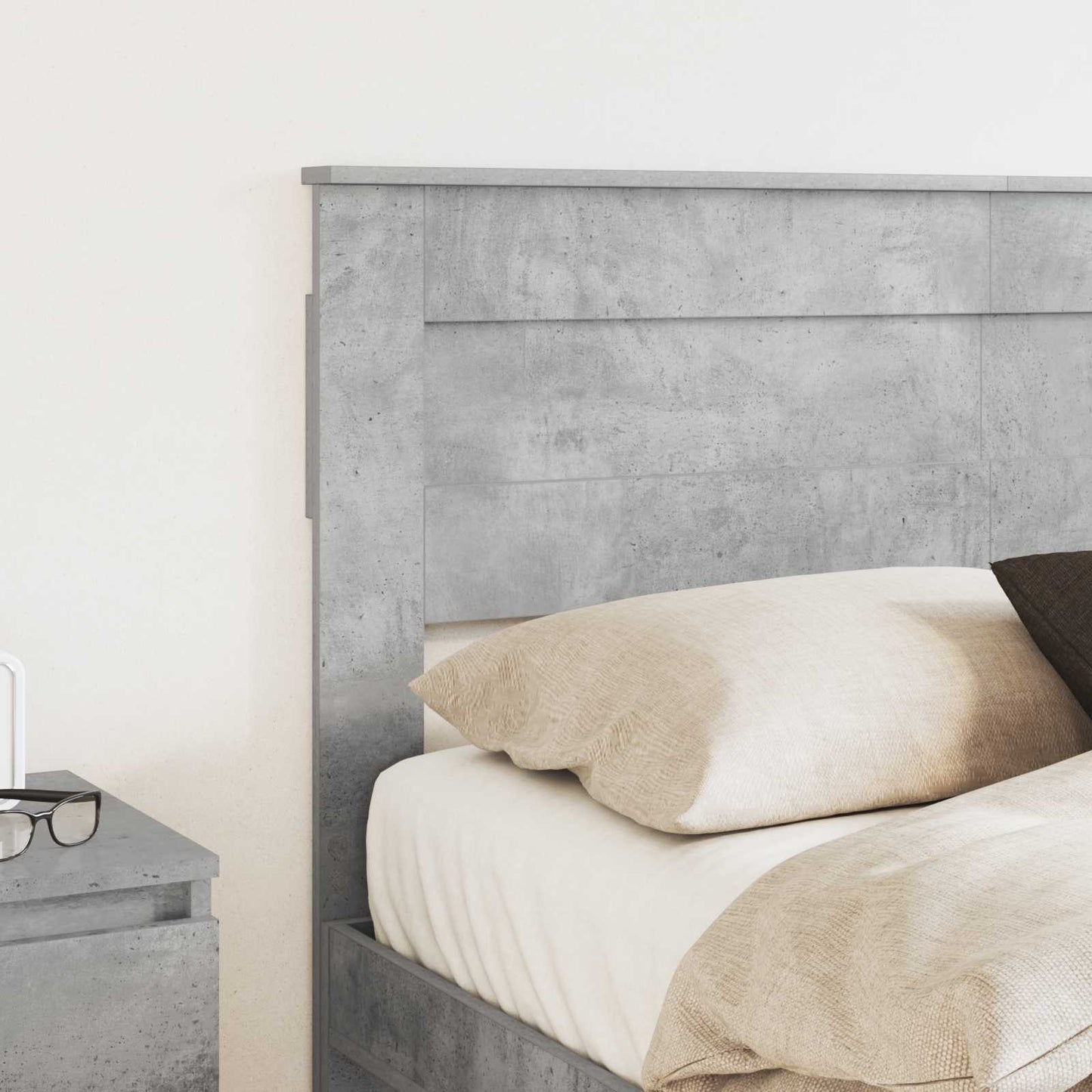 Headboard Concrete Grey Engineered wood