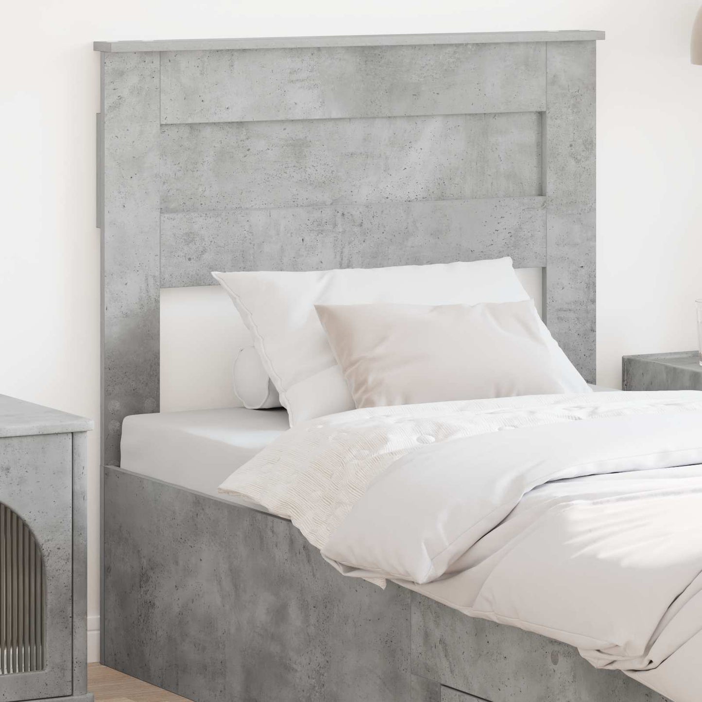 Headboard Concrete Grey Engineered wood