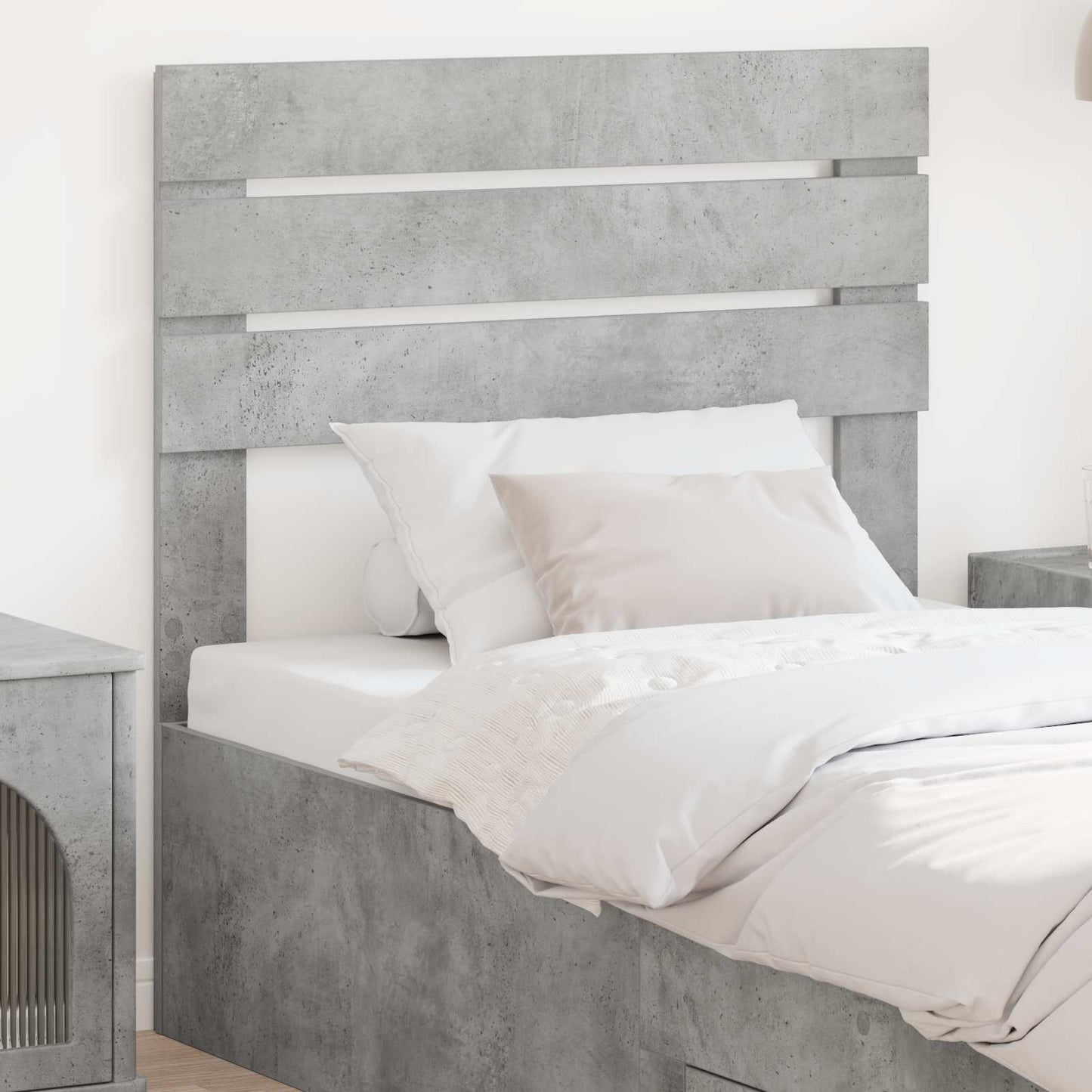 Headboard Concrete Grey Engineered wood