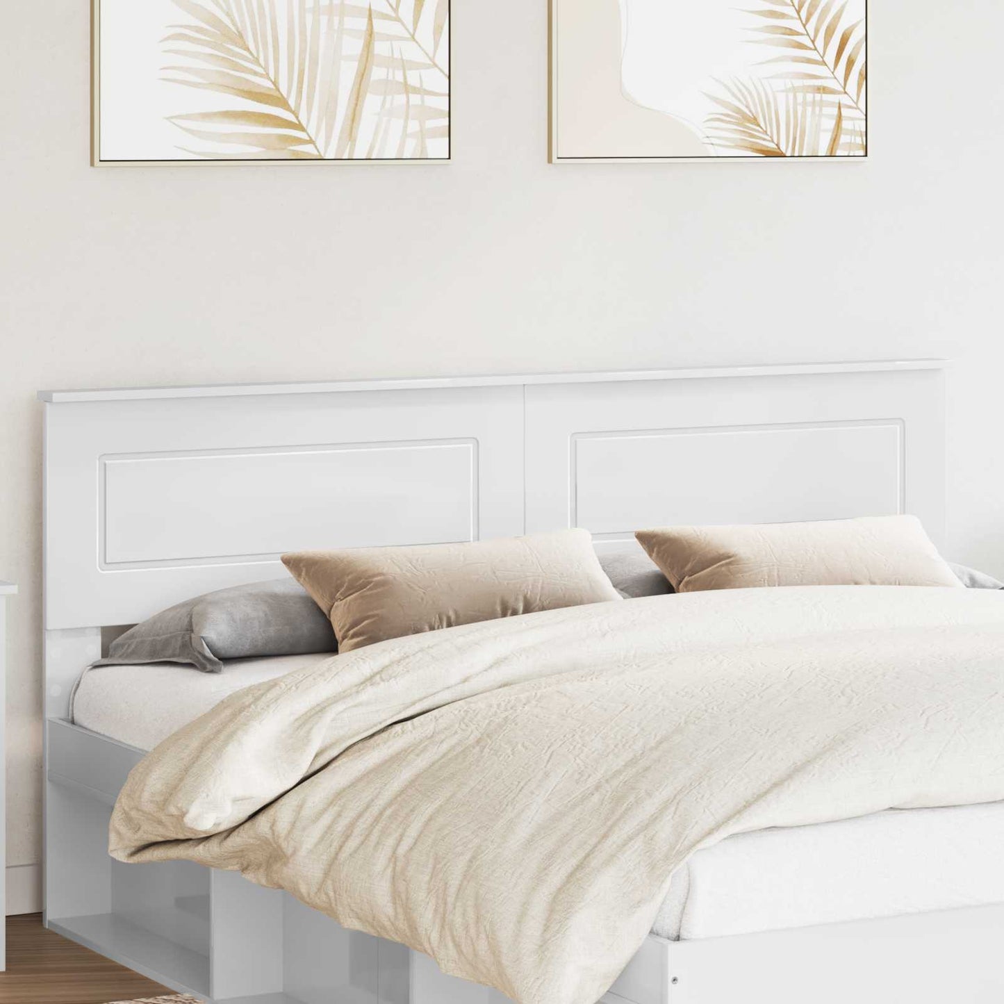Headboard Gloss White Engineered wood