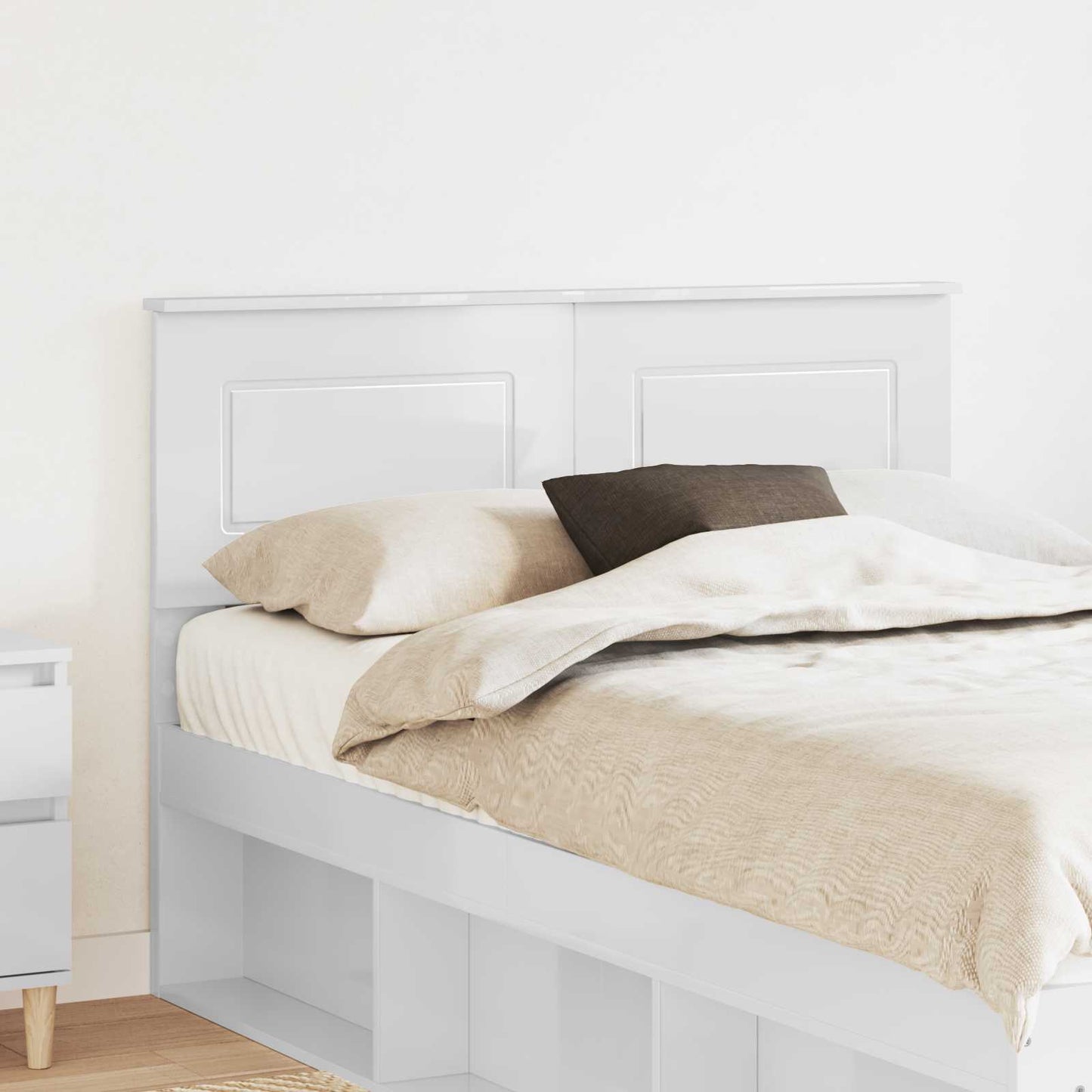 Headboard Gloss White Engineered wood
