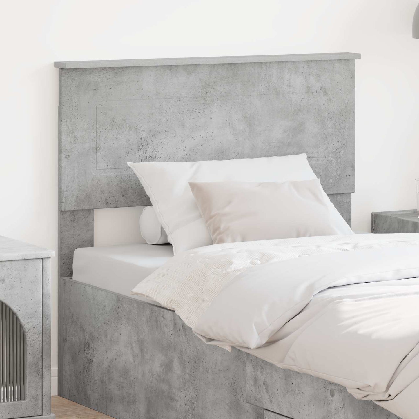 Headboard Concrete Grey Engineered wood