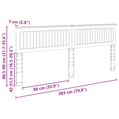 Headboard White Engineered wood