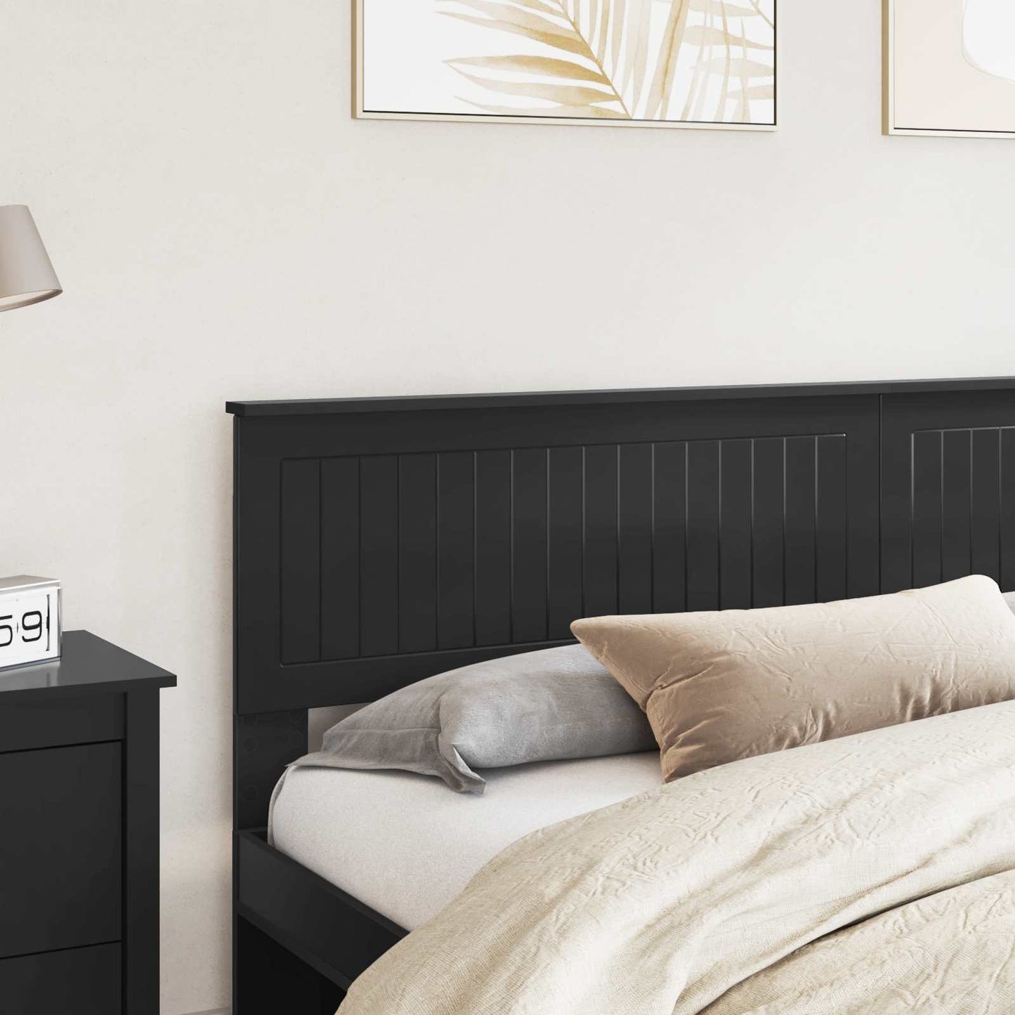 Headboard Black Oak Engineered wood