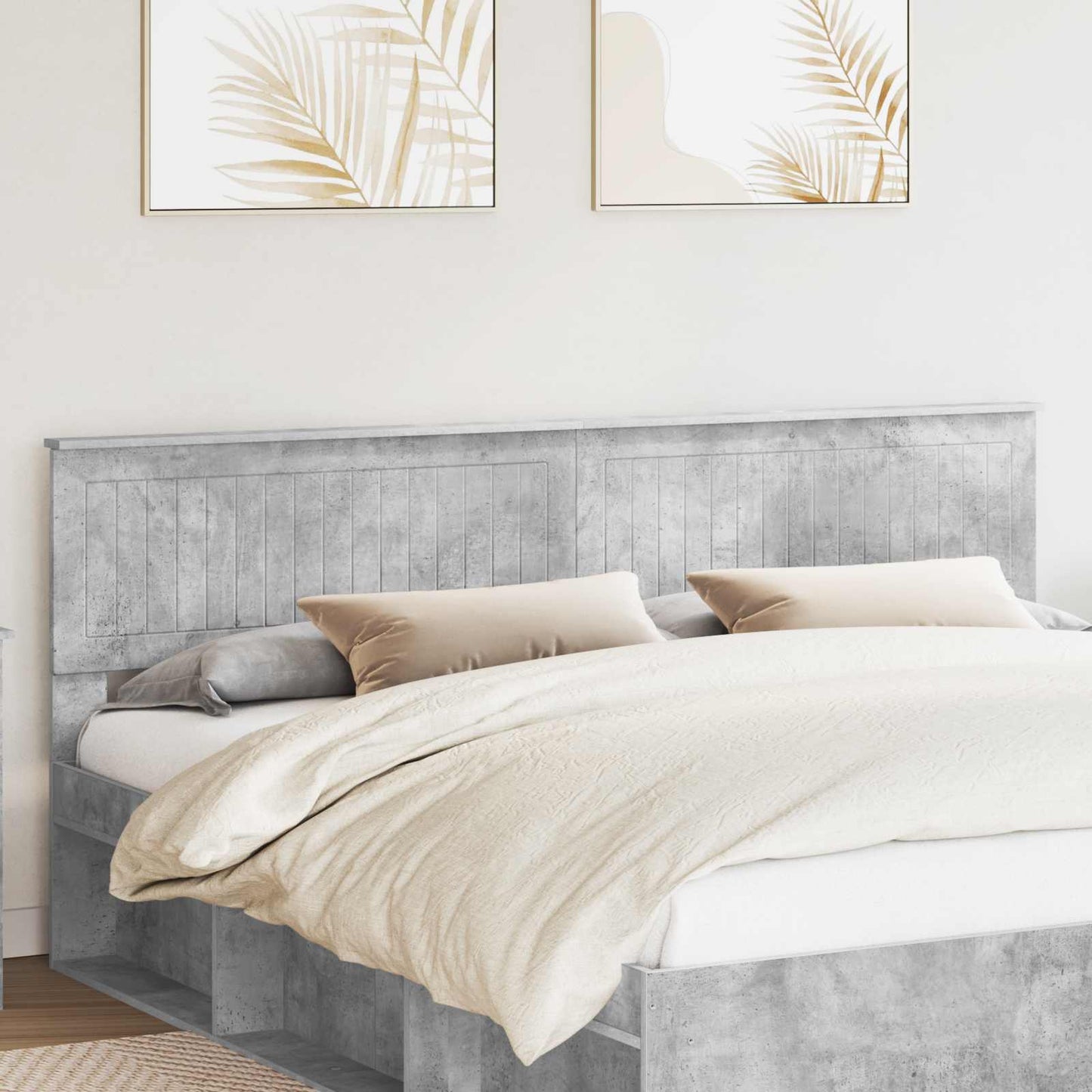 Headboard Concrete Grey Engineered wood